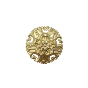 18/20/23mm Hollow 3D Five-Petal Flower Metal Shank Buttons 20pcs
