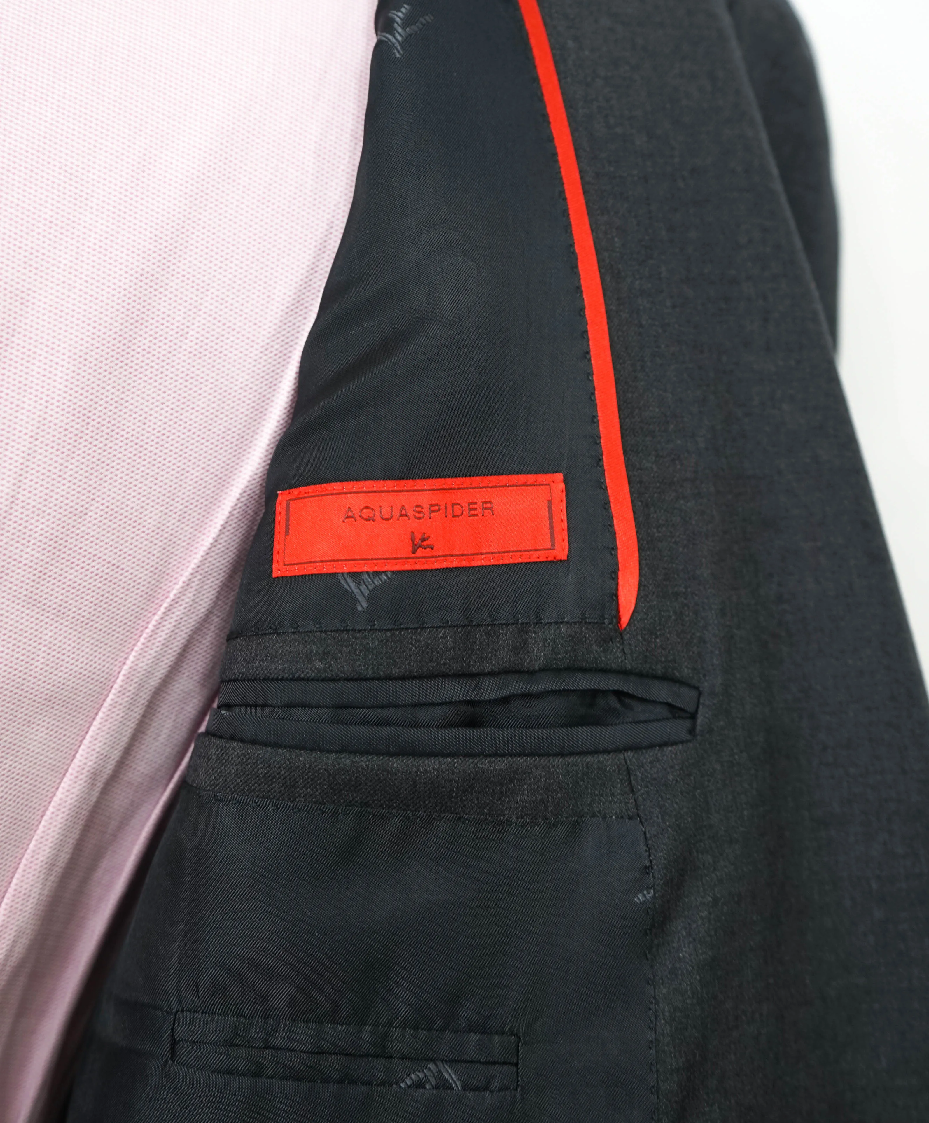 $3,750 ISAIA - Gray "AQUASPIDER" *CLOSET STAPLE* Coral Pin Suit - 40S 34W