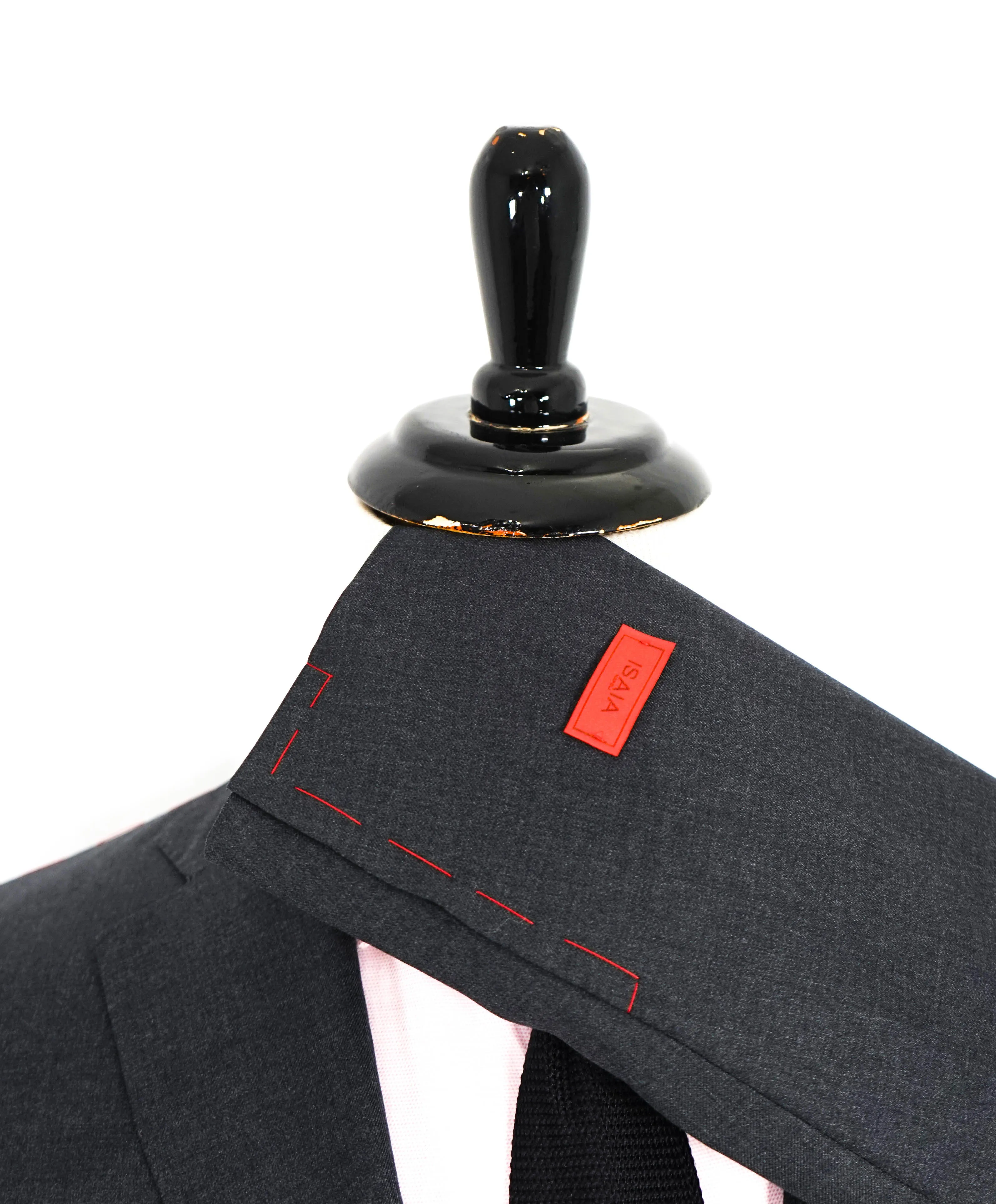 $3,750 ISAIA - Gray "AQUASPIDER" *CLOSET STAPLE* Coral Pin Suit - 40S 34W