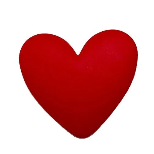 37mm Large Heart-Shaped Colorful Plastic Buttons with Shanks 30 Pack