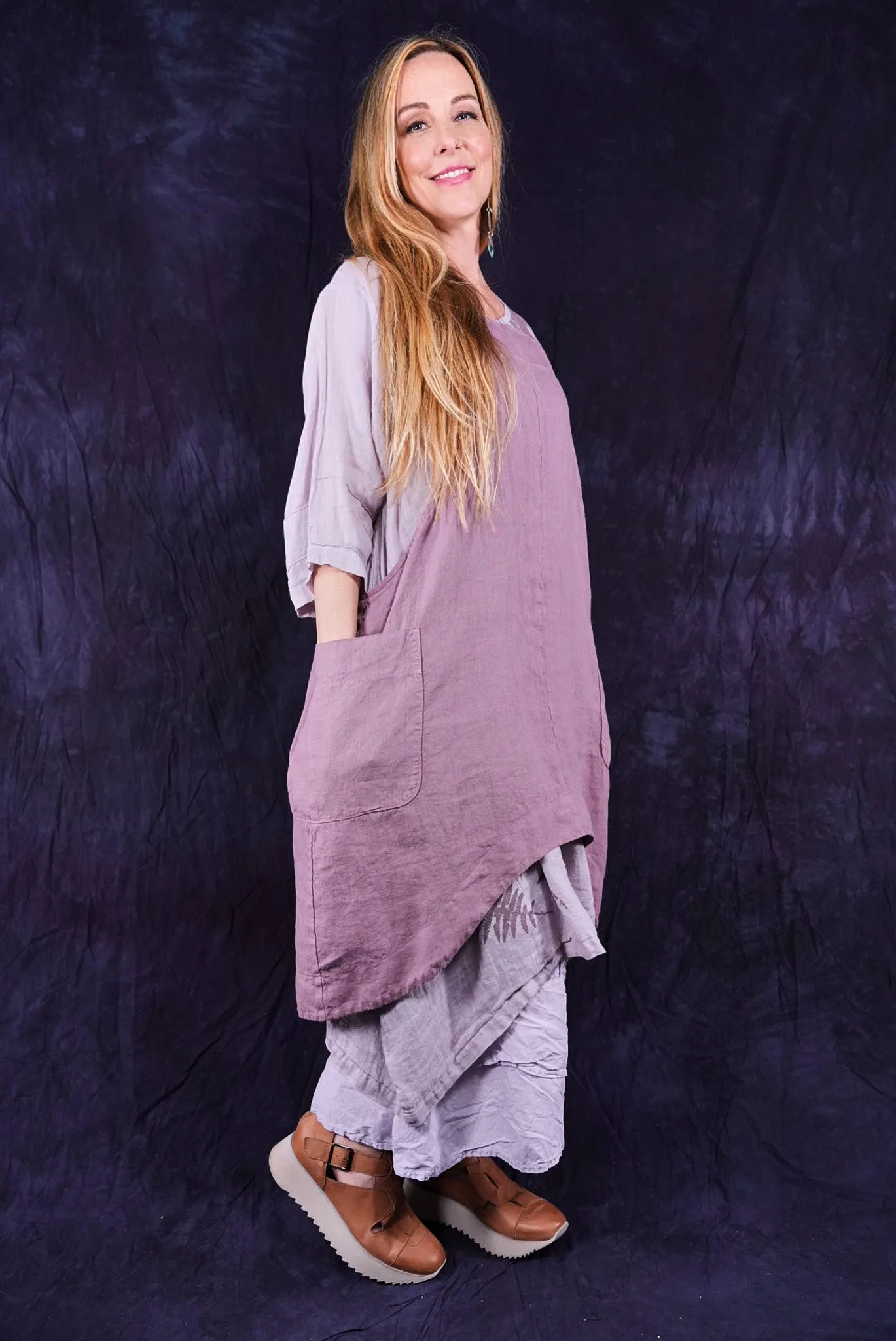 6202 Cantina Apron Rose Earth-Unprinted