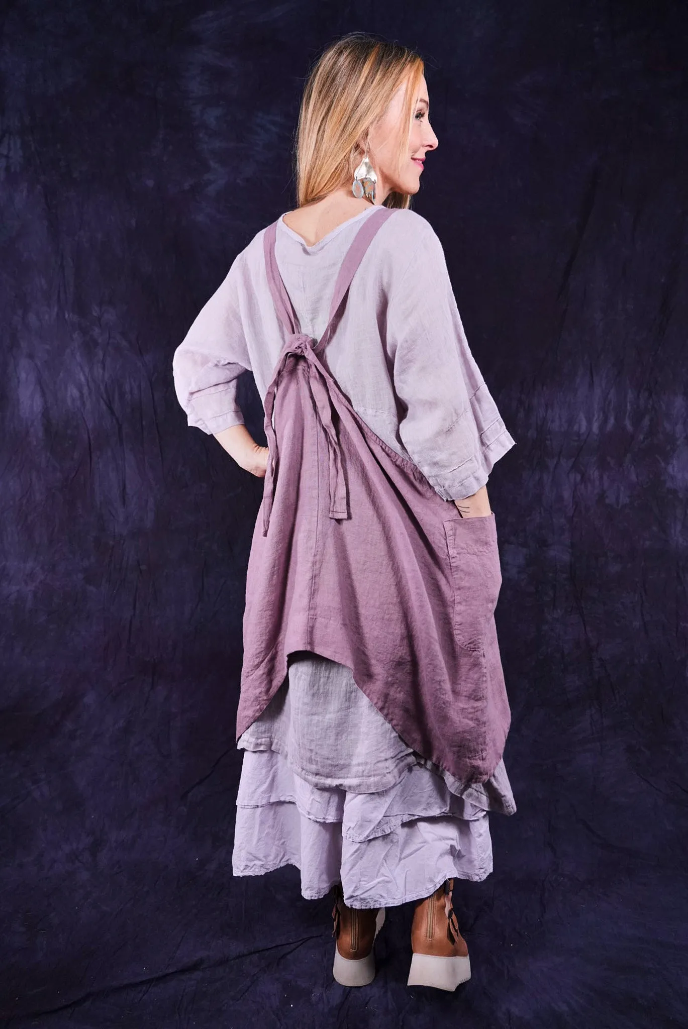 6202 Cantina Apron Rose Earth-Unprinted