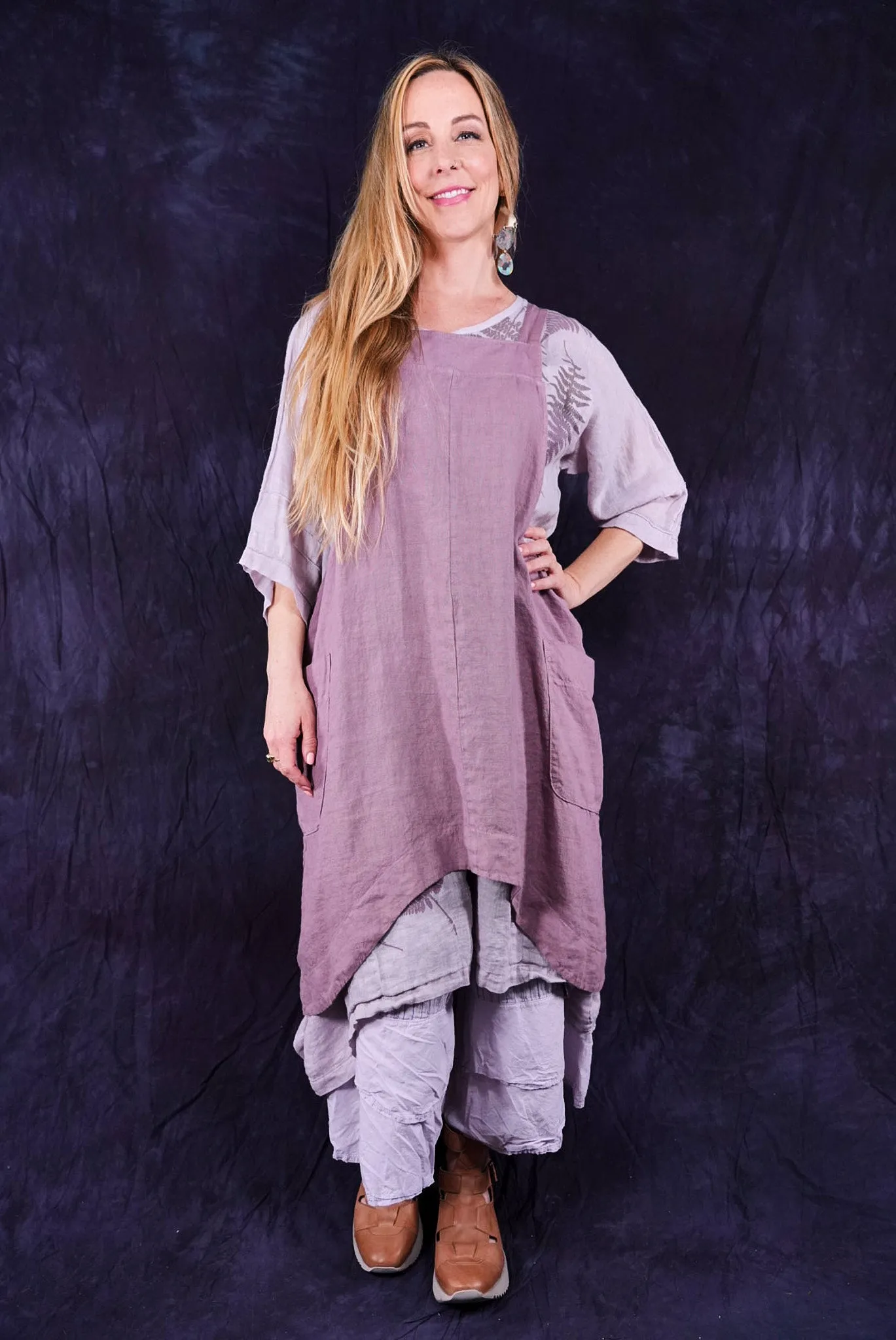 6202 Cantina Apron Rose Earth-Unprinted