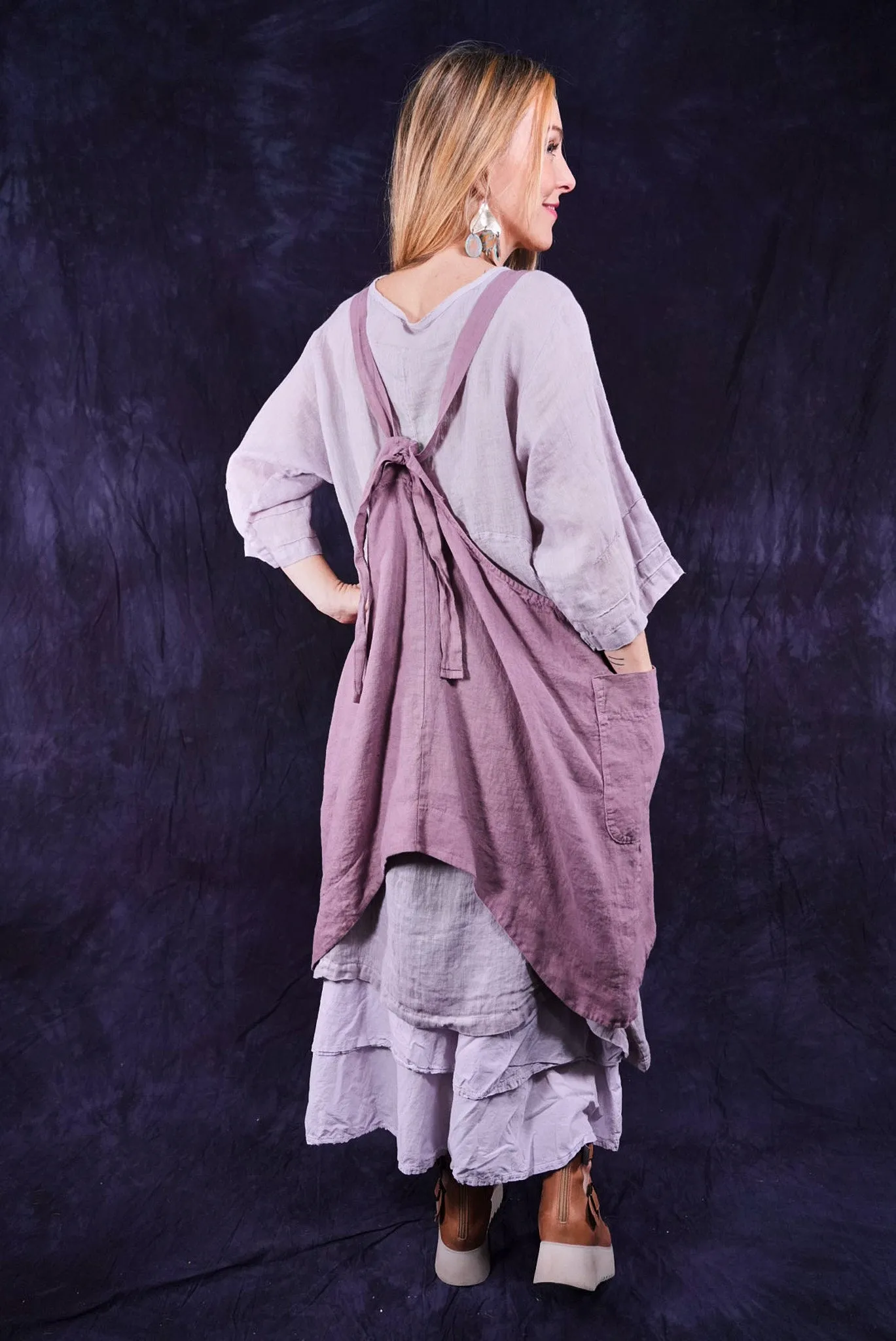 6202 Cantina Apron Rose Earth-Unprinted