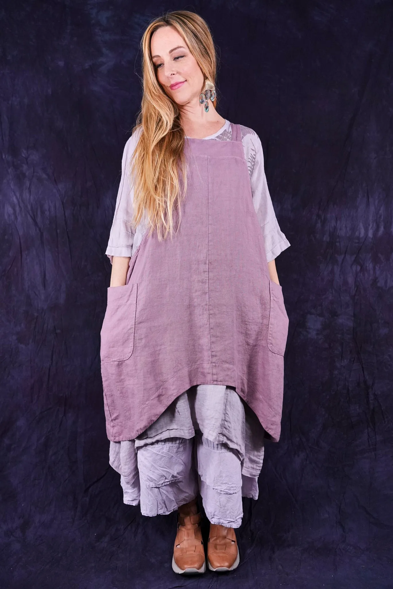 6202 Cantina Apron Rose Earth-Unprinted