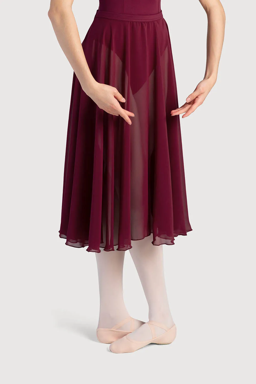 A0321L - Bloch Cambria Full Circle Chiffon Womens Skirt