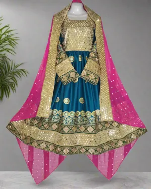 Afghan Mirrors Work Dress