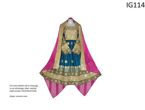 Afghan Mirrors Work Dress