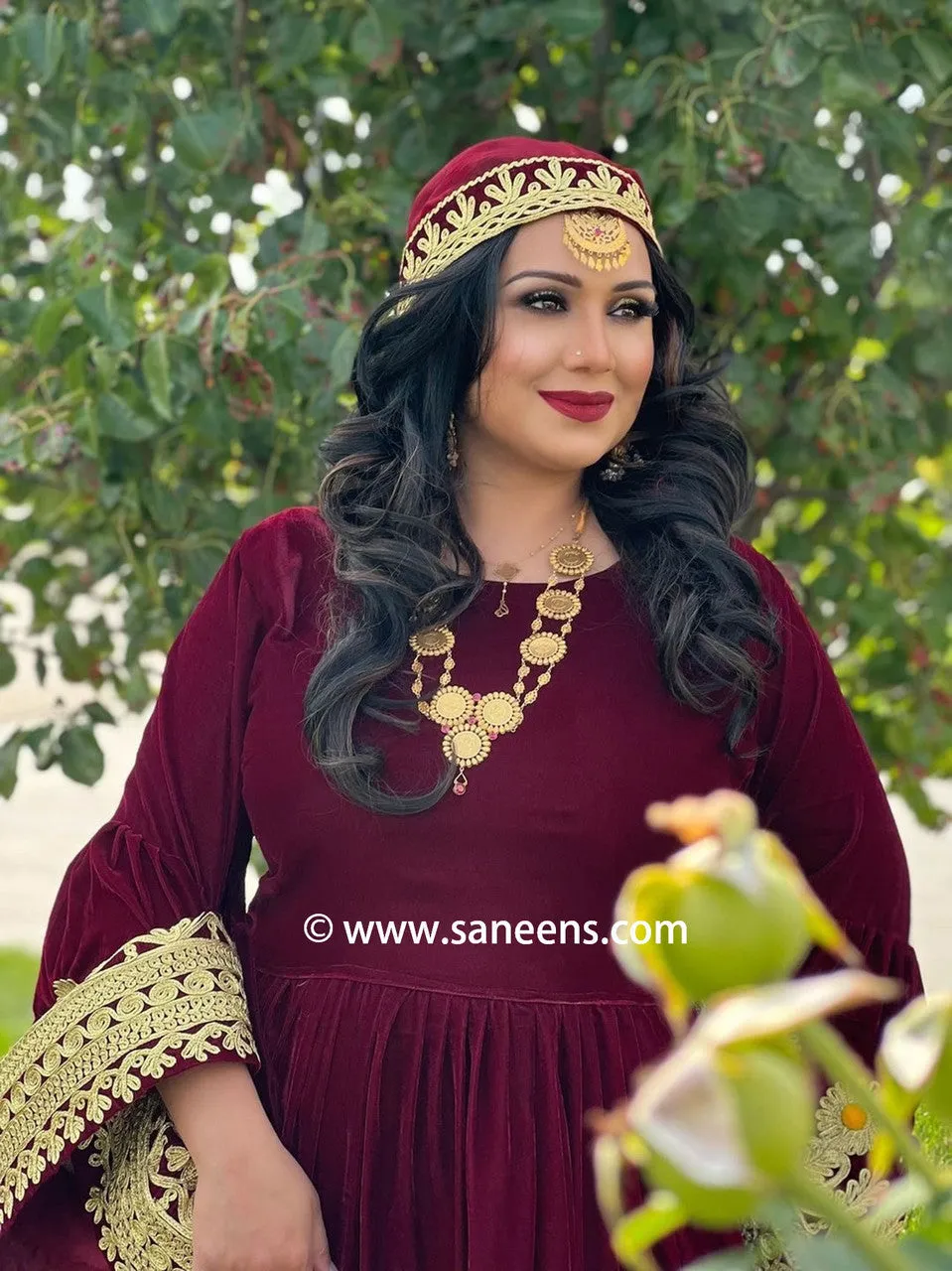 Afghan Red Gown Dress
