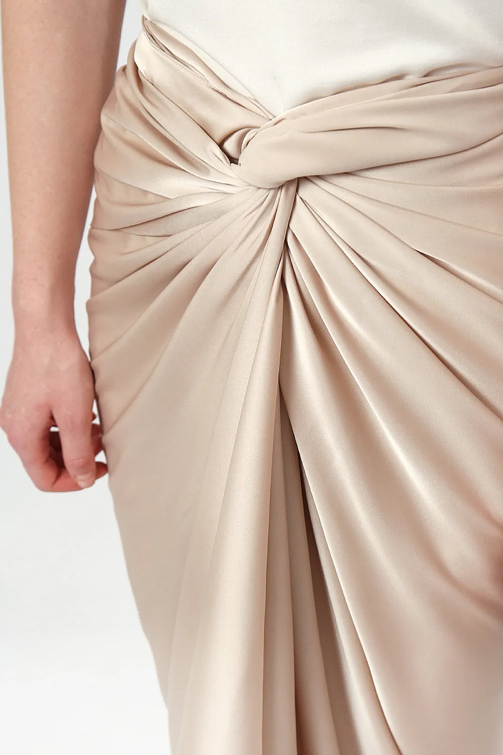 Aisyah Lilit Skirt in Nude