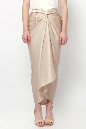 Aisyah Lilit Skirt in Nude