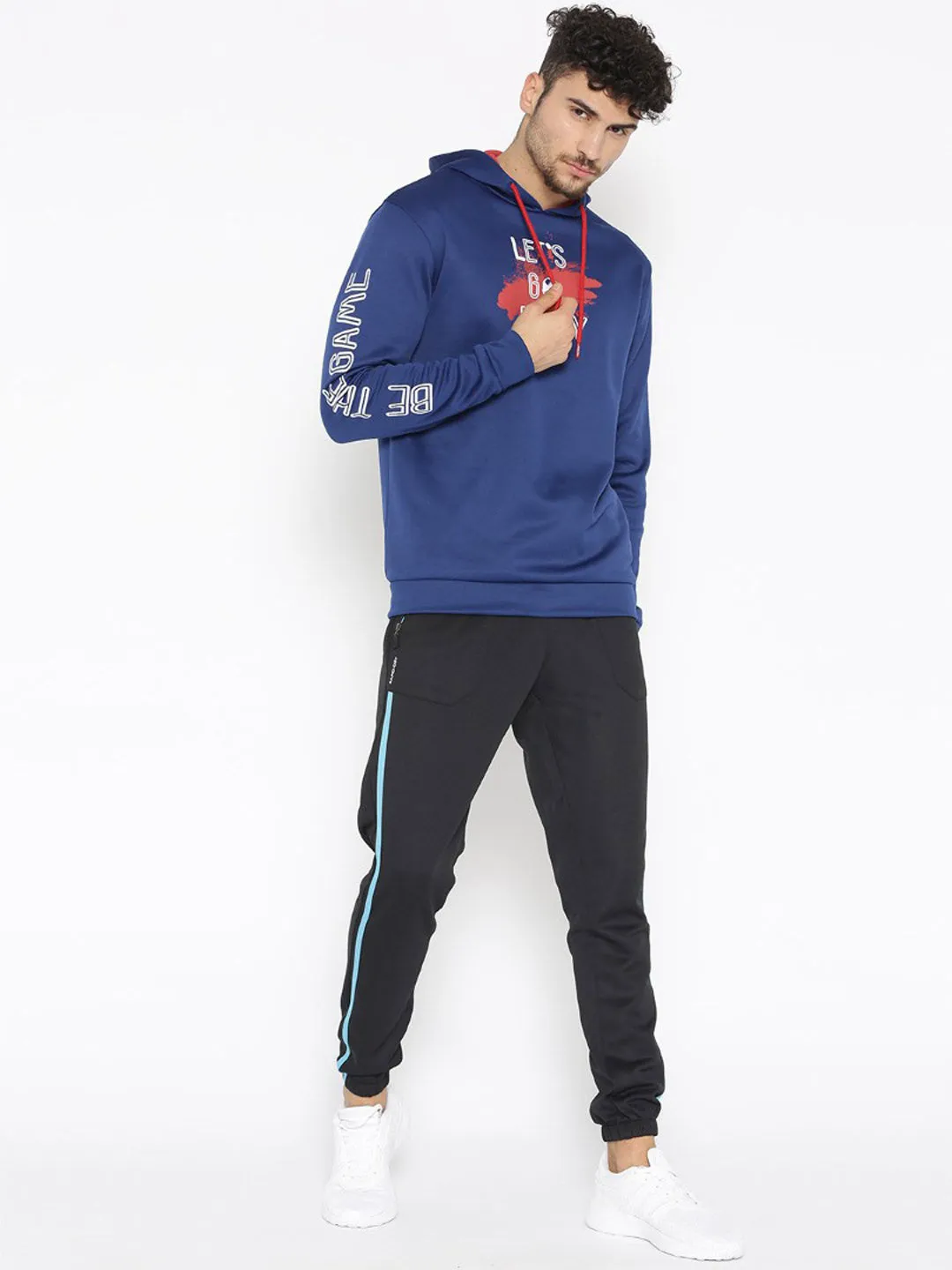 Alcis Men Navy Blue Printed Jackets