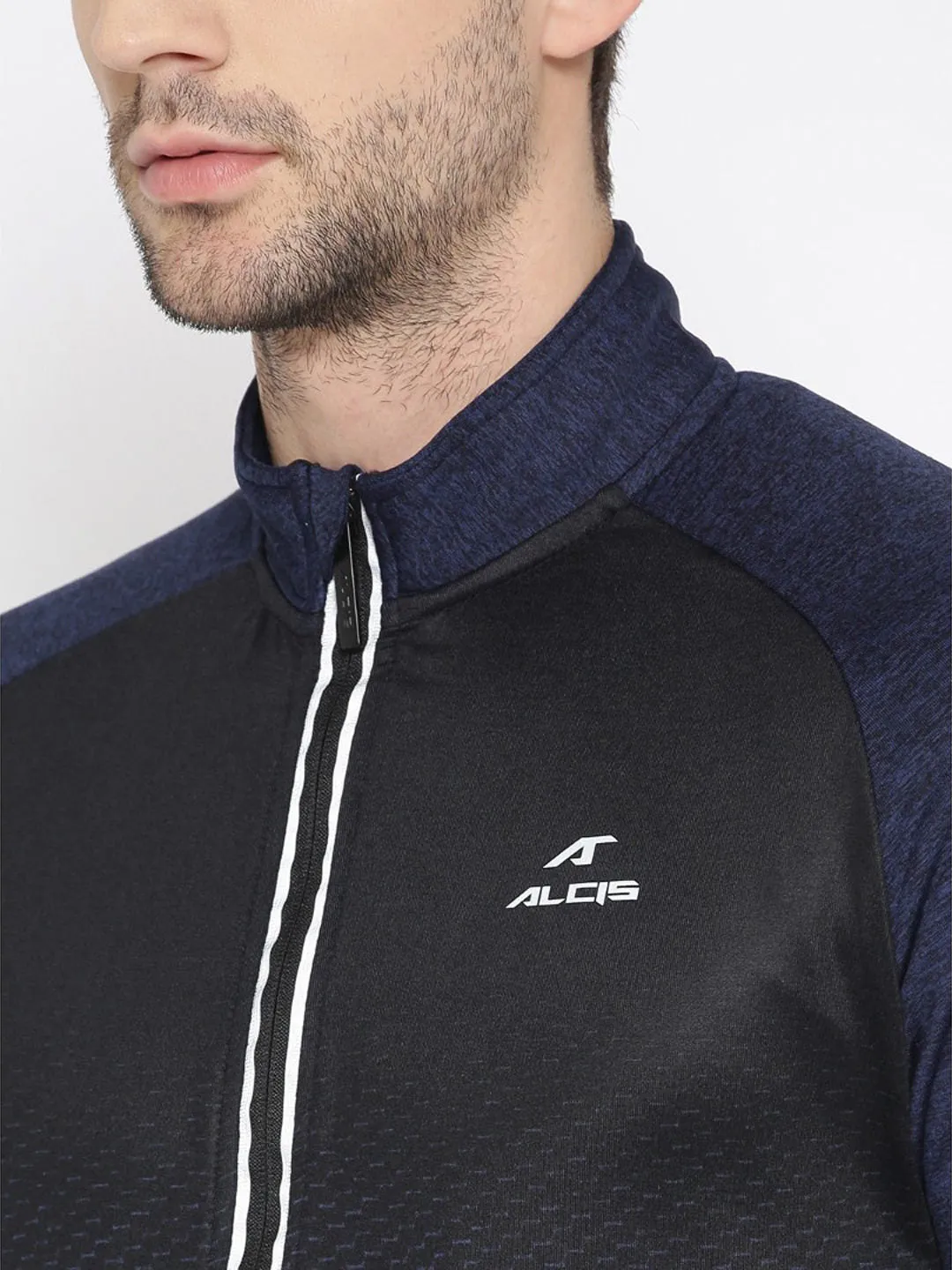Alcis Men Navy Blue Solid Jackets