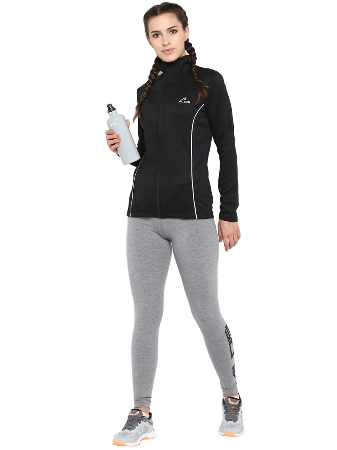 Alcis Women Black Solid Jackets