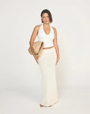 Amani Maxi Skirt (Off White)