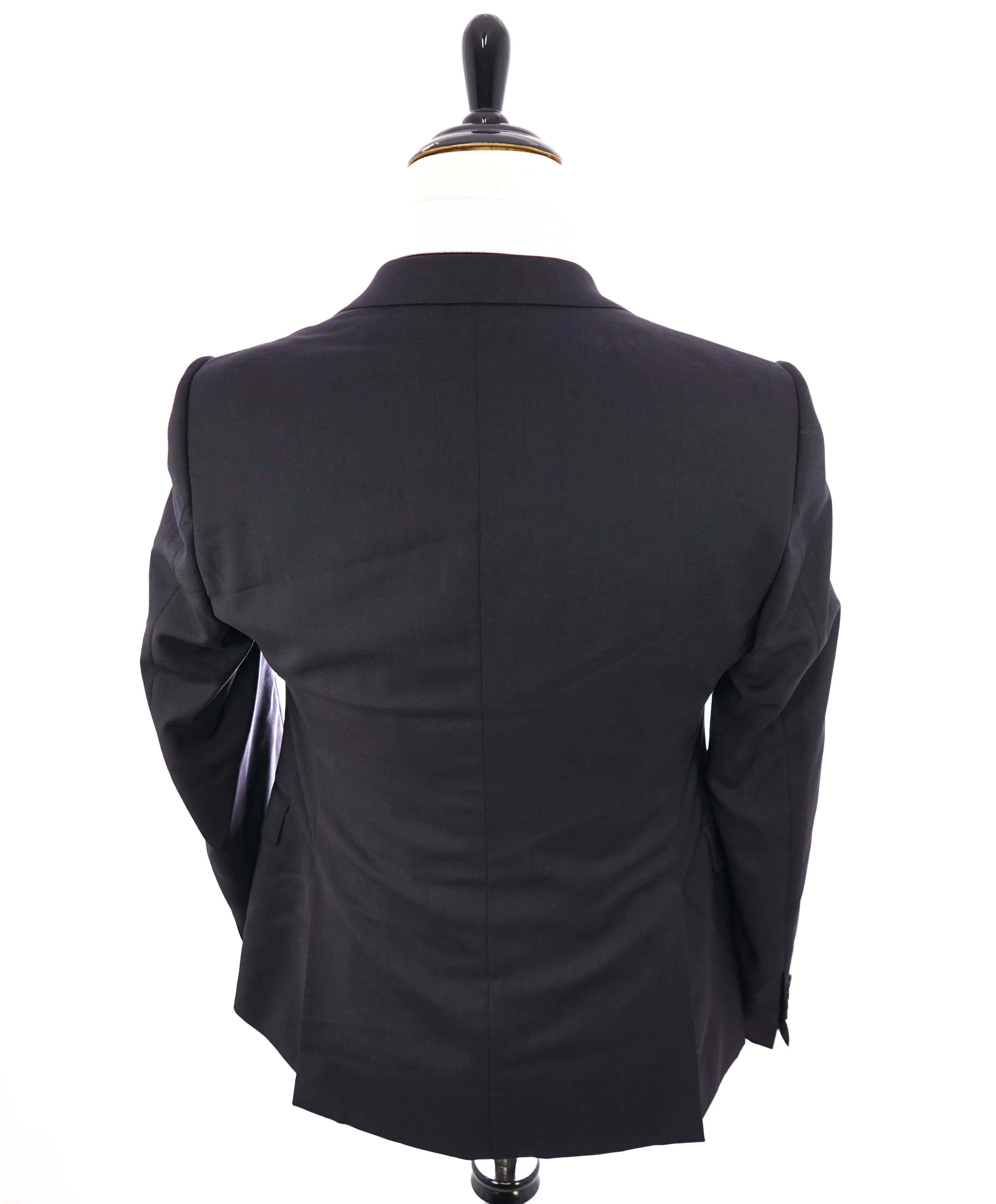 ARMANI COLLEZIONI - “M Line” 3-Piece Navy Solid Suit With Pick Stitching -  40R
