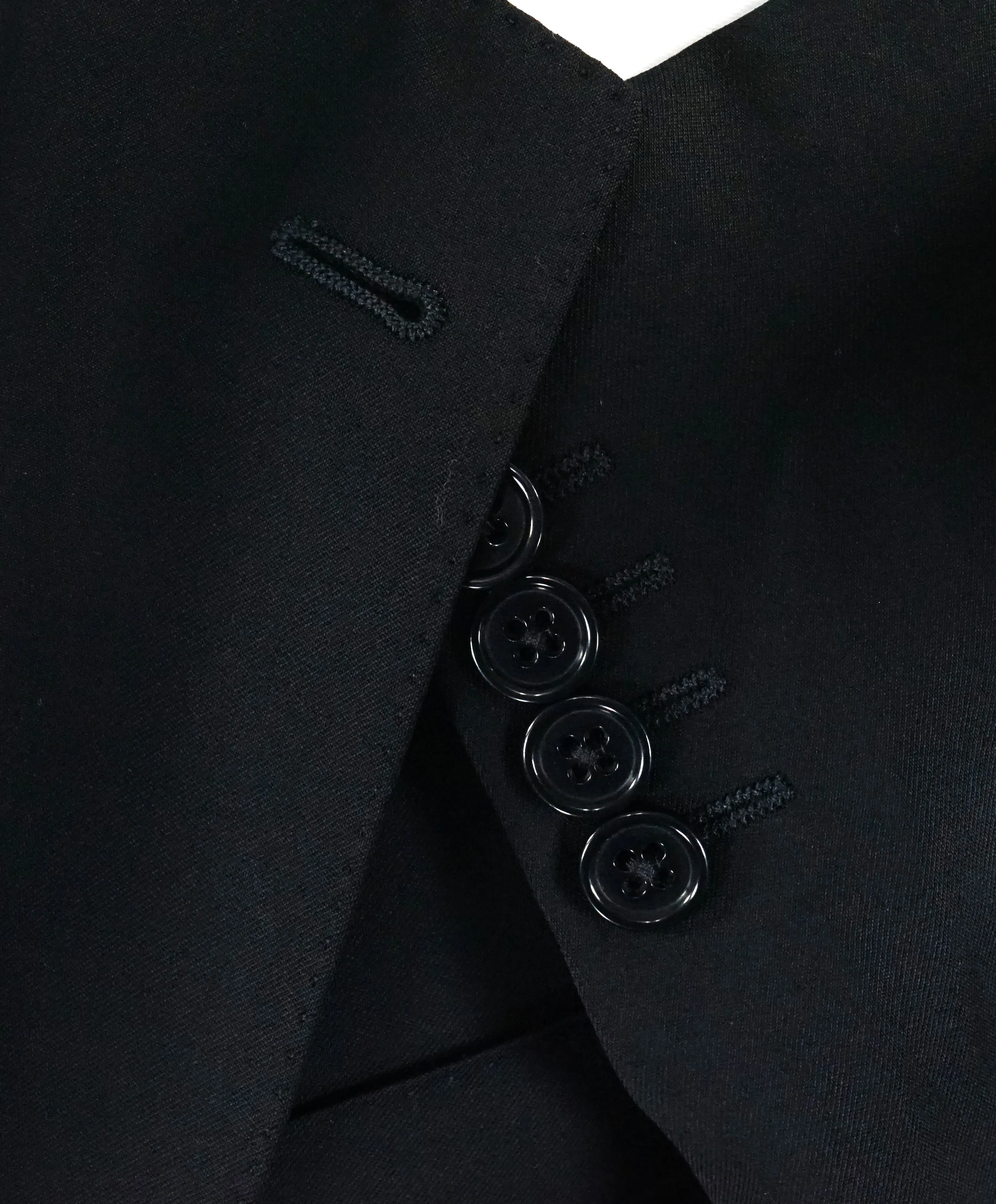 ARMANI COLLEZIONI - “M Line” Slim Black Notch Lapel Suit - 42R