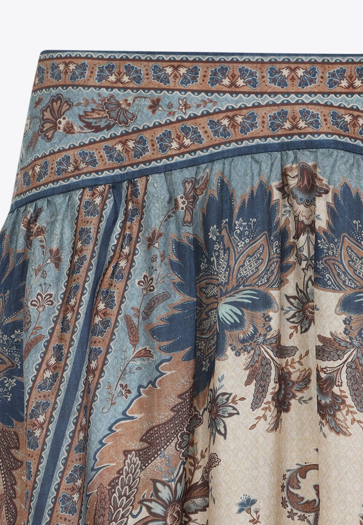 Ascension Tiered Printed Midi Skirt