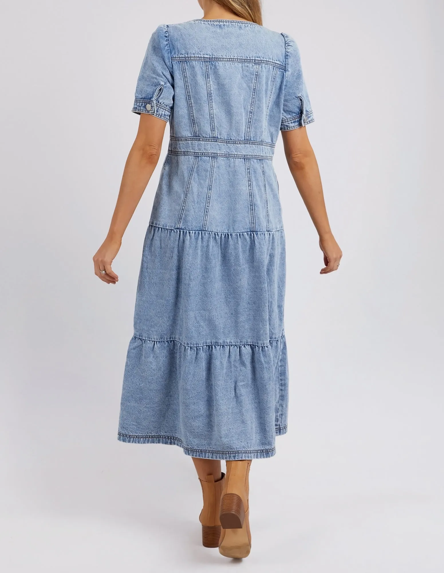 ASTRID DENIM DRESS || LIGHT BLUE
