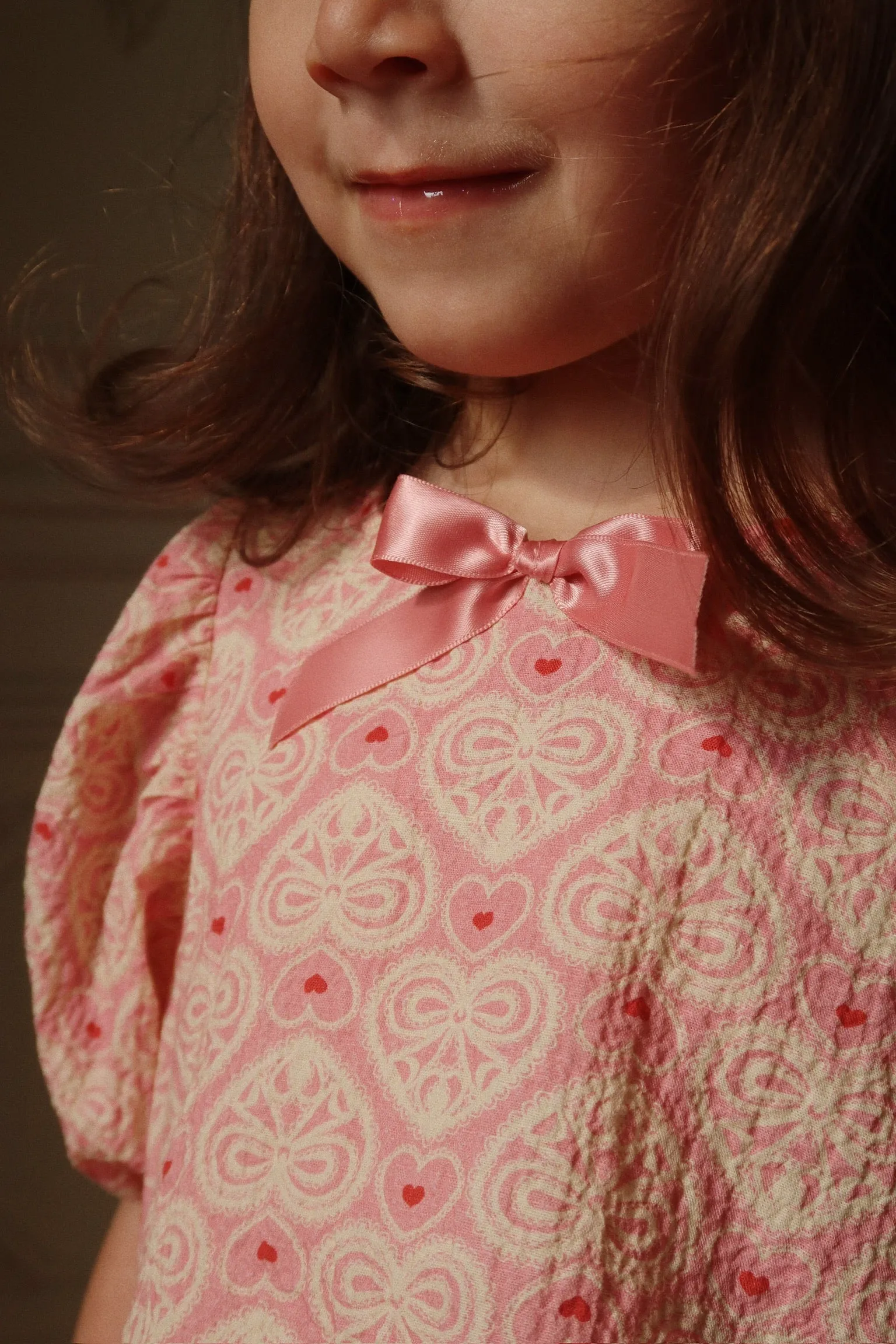 AVA SS BLOUSE GOTS - lacy pink