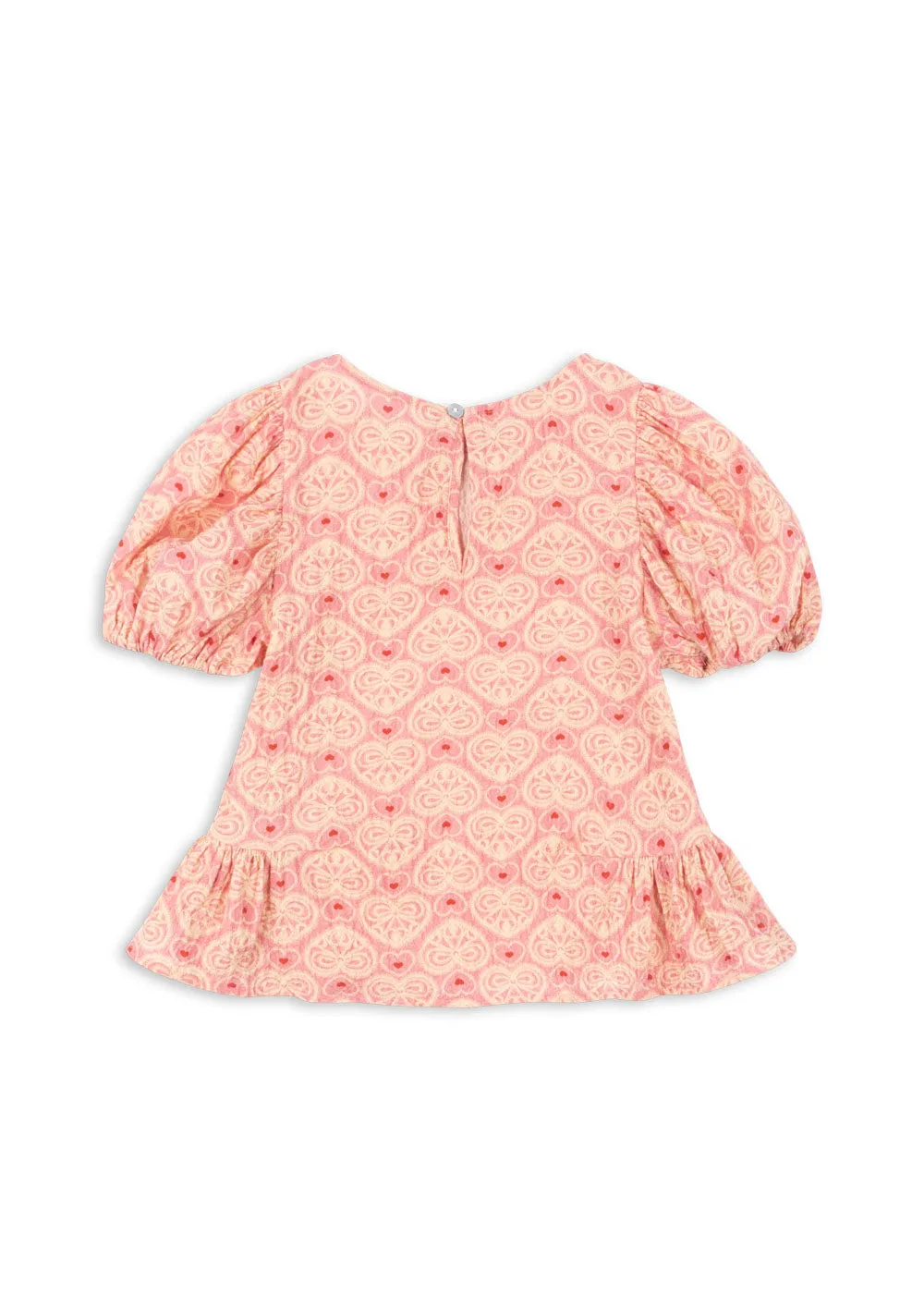 AVA SS BLOUSE GOTS - lacy pink
