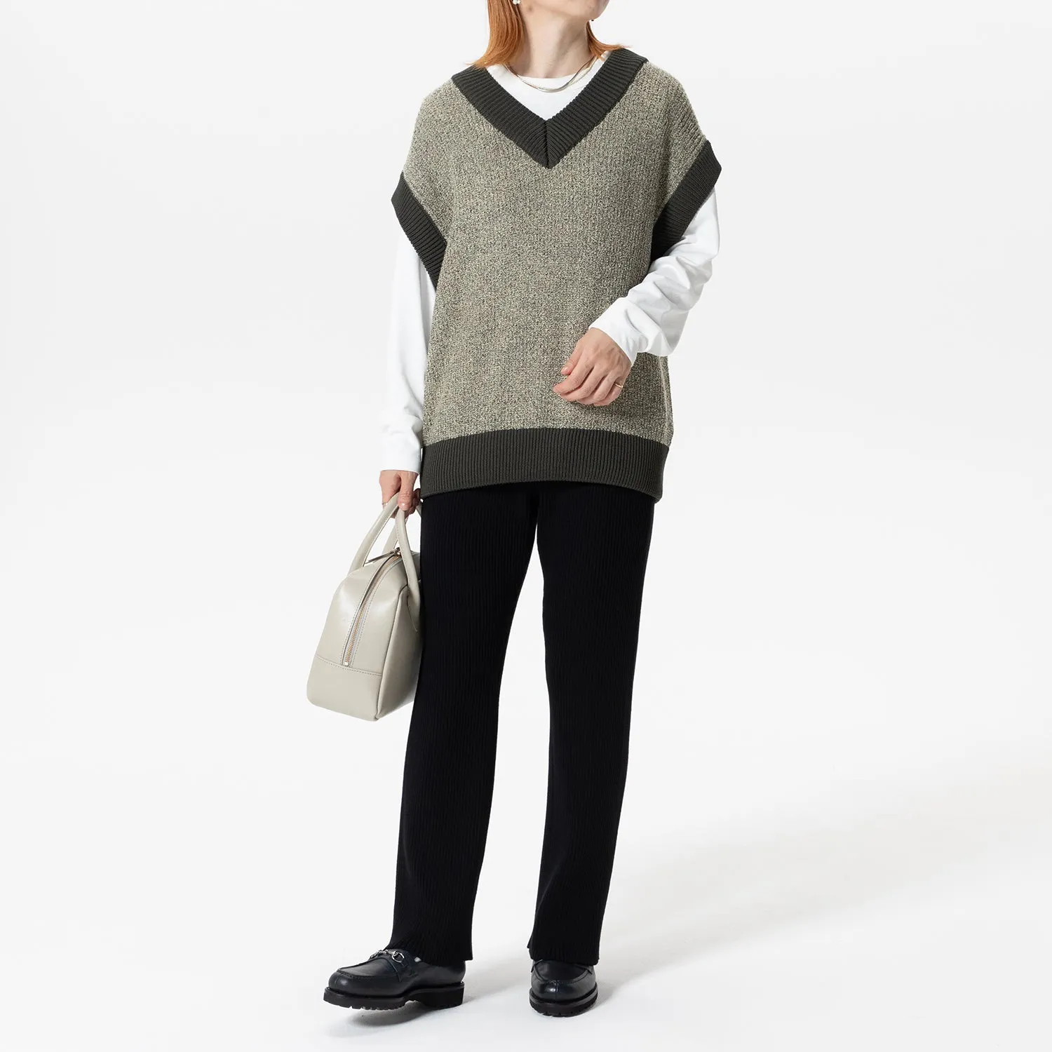 BATONER | バトナ―　LaLa Begin別注 SOLID WOOL RIB PANTS