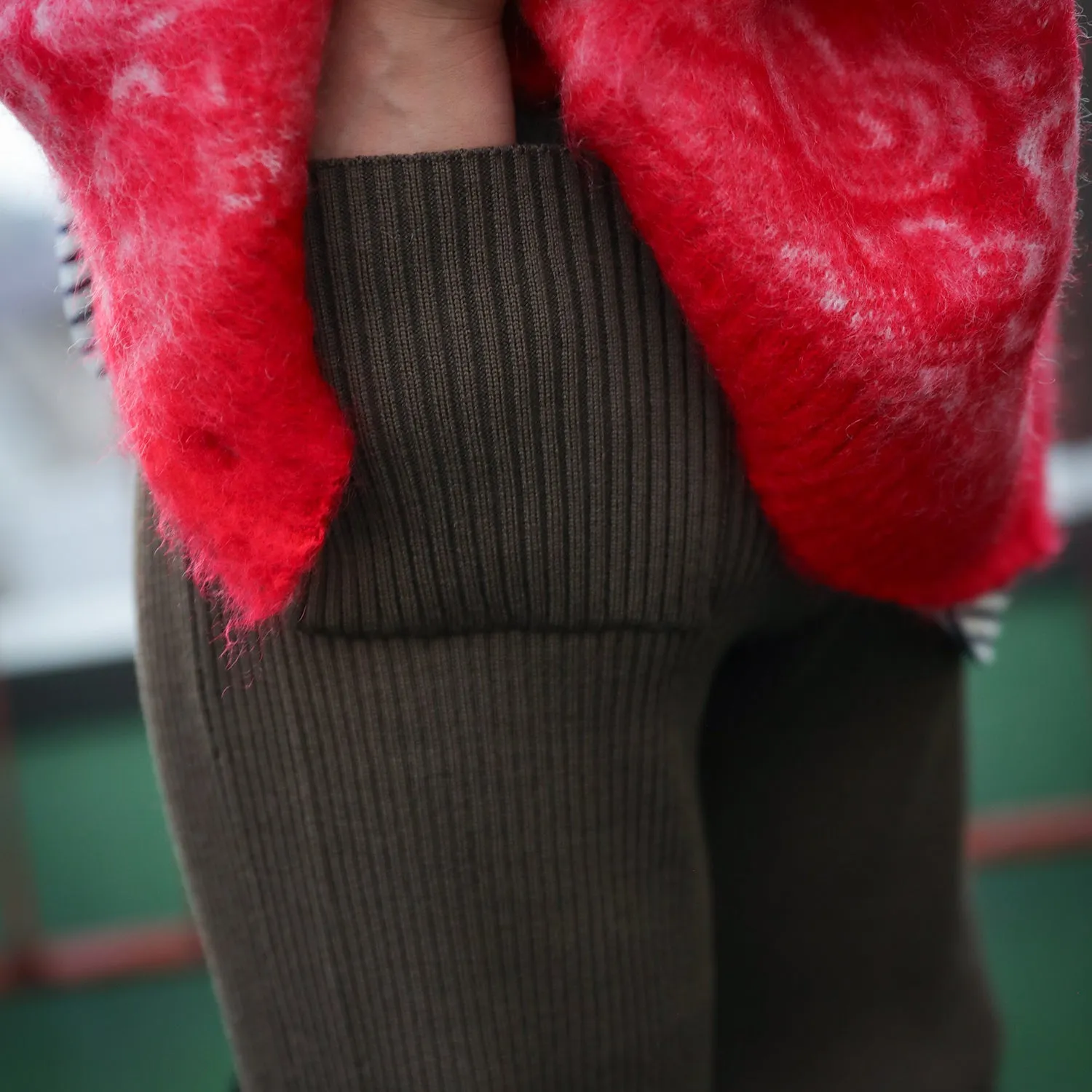 BATONER | バトナ―　LaLa Begin別注 SOLID WOOL RIB PANTS