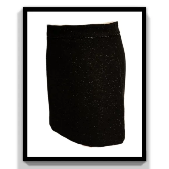 BCBGMaxAzria Collection Wool Miniskirt with Bead Detail at the Waist