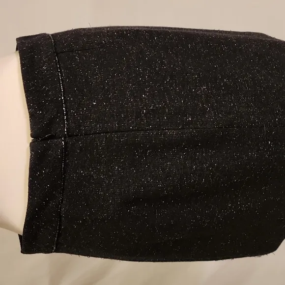 BCBGMaxAzria Collection Wool Miniskirt with Bead Detail at the Waist