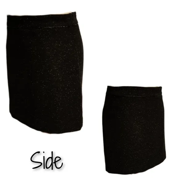BCBGMaxAzria Collection Wool Miniskirt with Bead Detail at the Waist