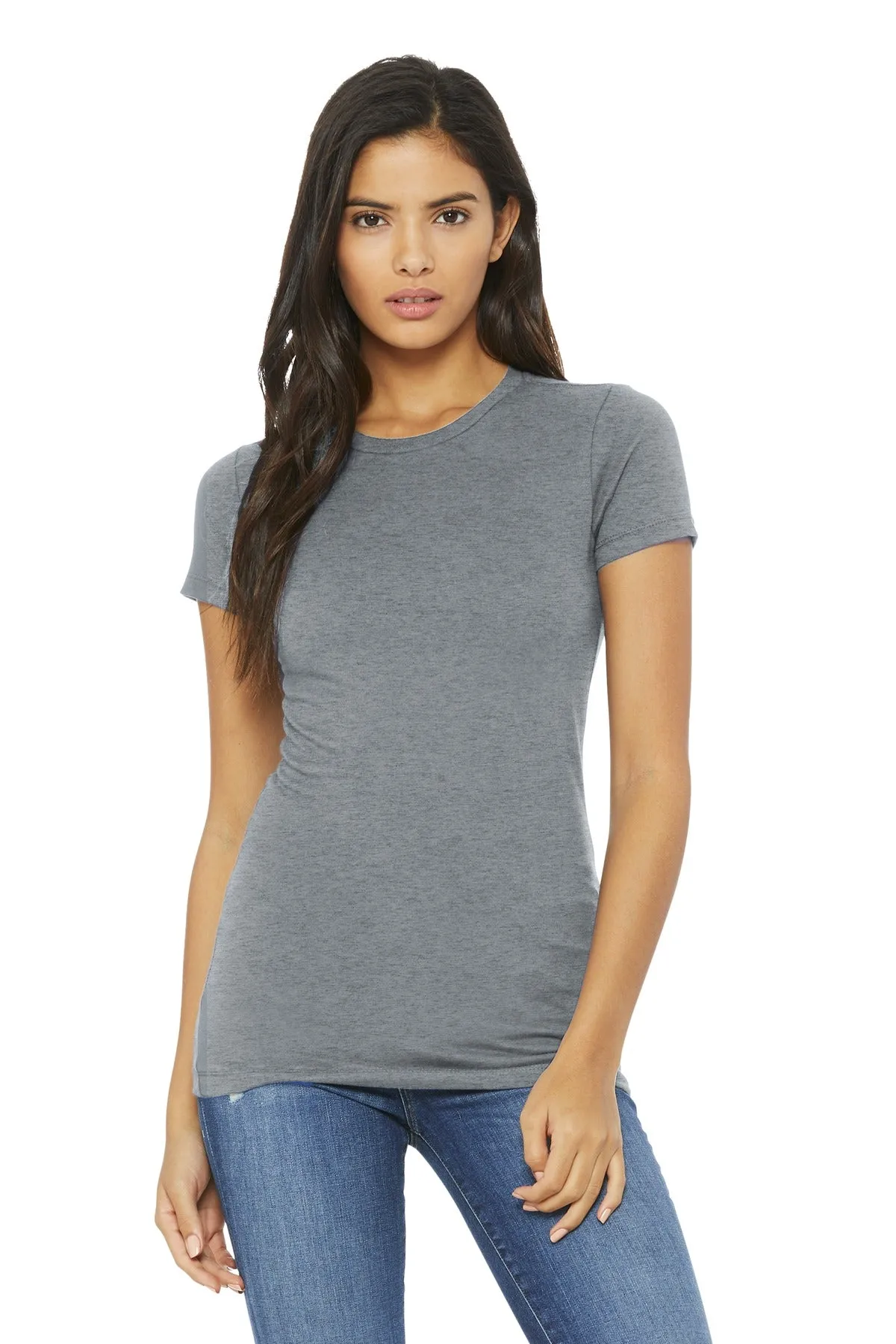 BELLA CANVAS  Women's Slim Fit Tee. BC6004 Athletic Heather