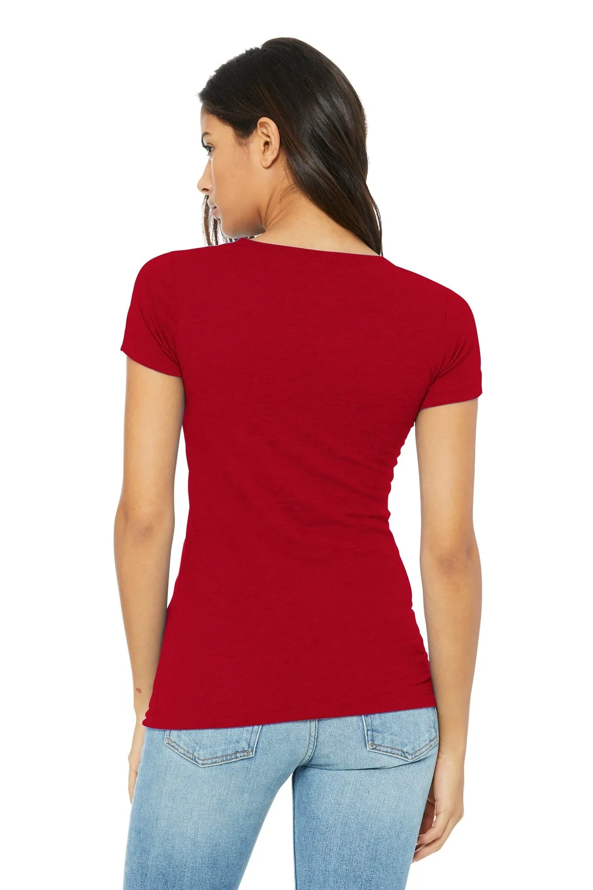 BELLA CANVAS  Women's Slim Fit Tee. BC6004 Red