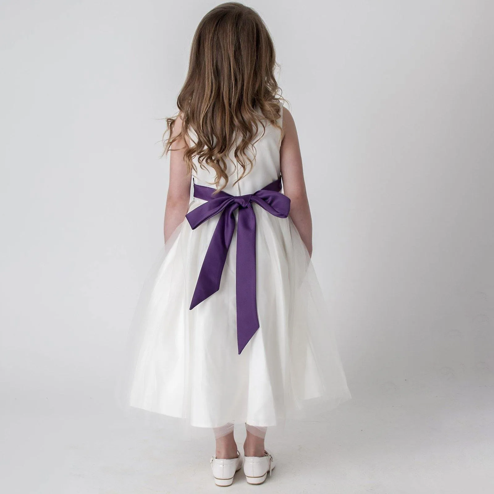 Betsy Flower Girl Dress - Cadbury Purple
