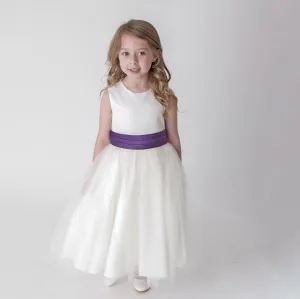 Betsy Flower Girl Dress - Cadbury Purple