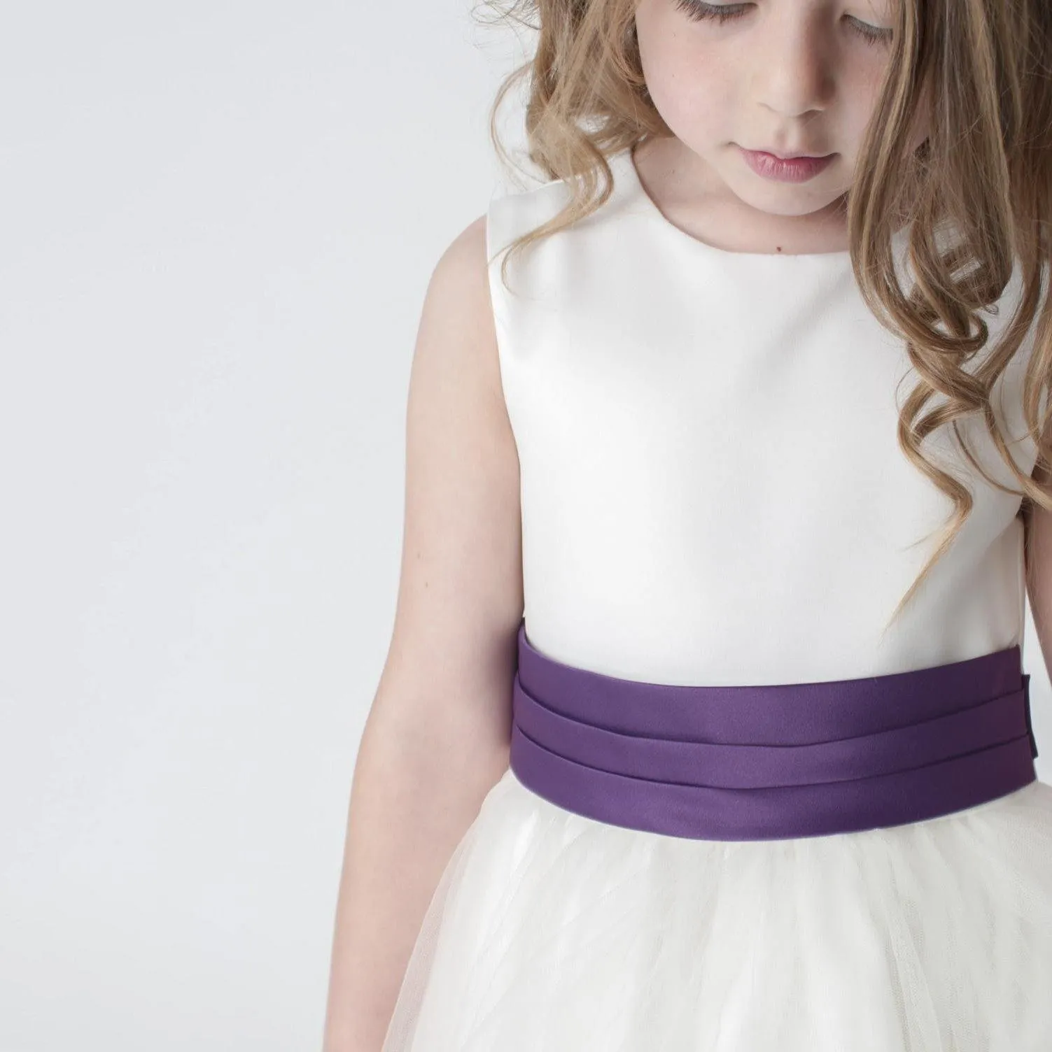 Betsy Flower Girl Dress - Cadbury Purple