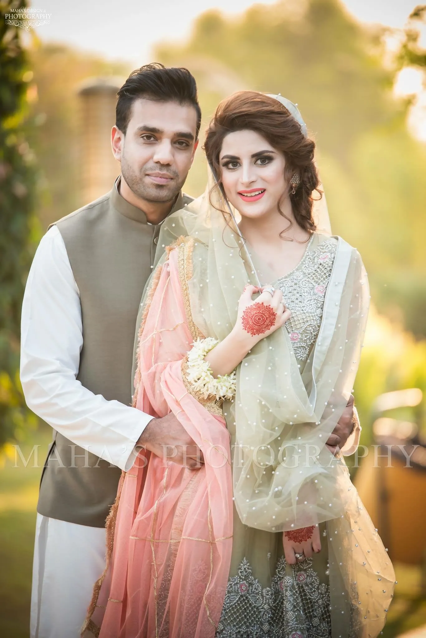 Beutifull wedding party dress In light pistachio green and baby pink color Model# P 1197