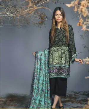 Beutifull winter dress by ethnic with woolen shawl Model#W 894