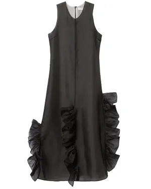 Black Silk Radieux Evening Dress