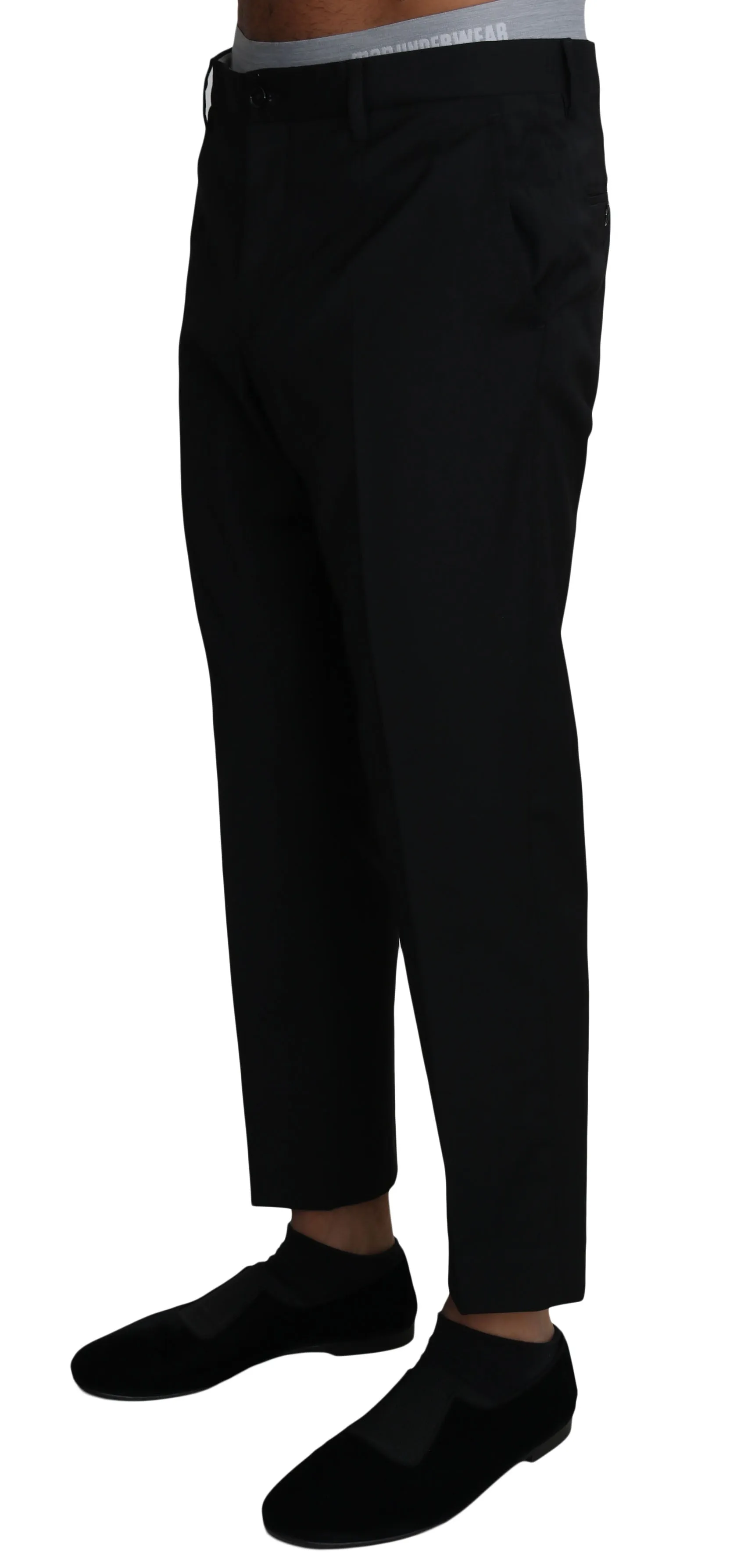 Black Wool Dress Formal Trousers Pants