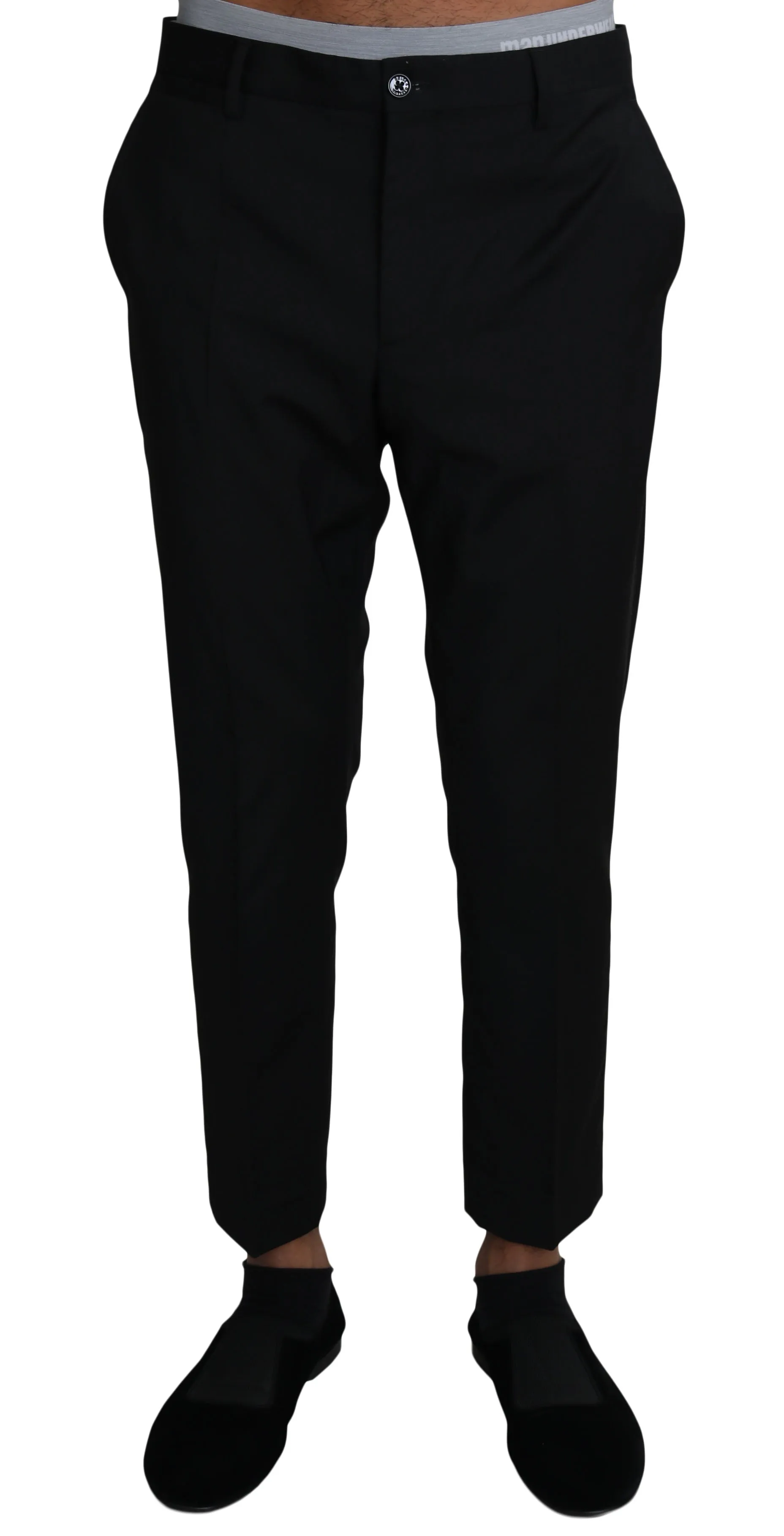 Black Wool Dress Formal Trousers Pants