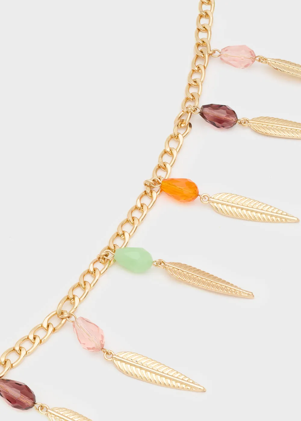 BODYCHAIN W/ ORANGE PENDANTS