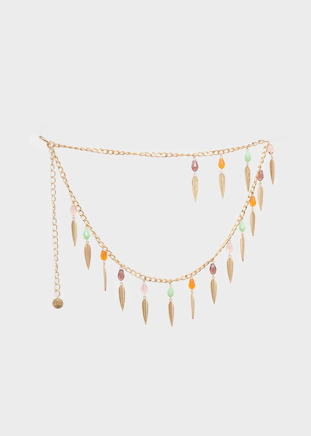 BODYCHAIN W/ ORANGE PENDANTS