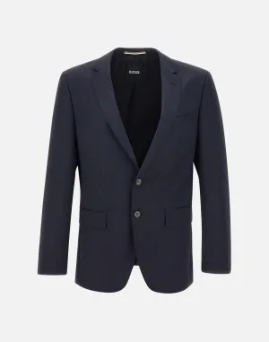 Boss Slim Fit Navy Wool Blazer