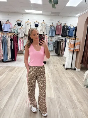Bree Animal Bow Track Pants