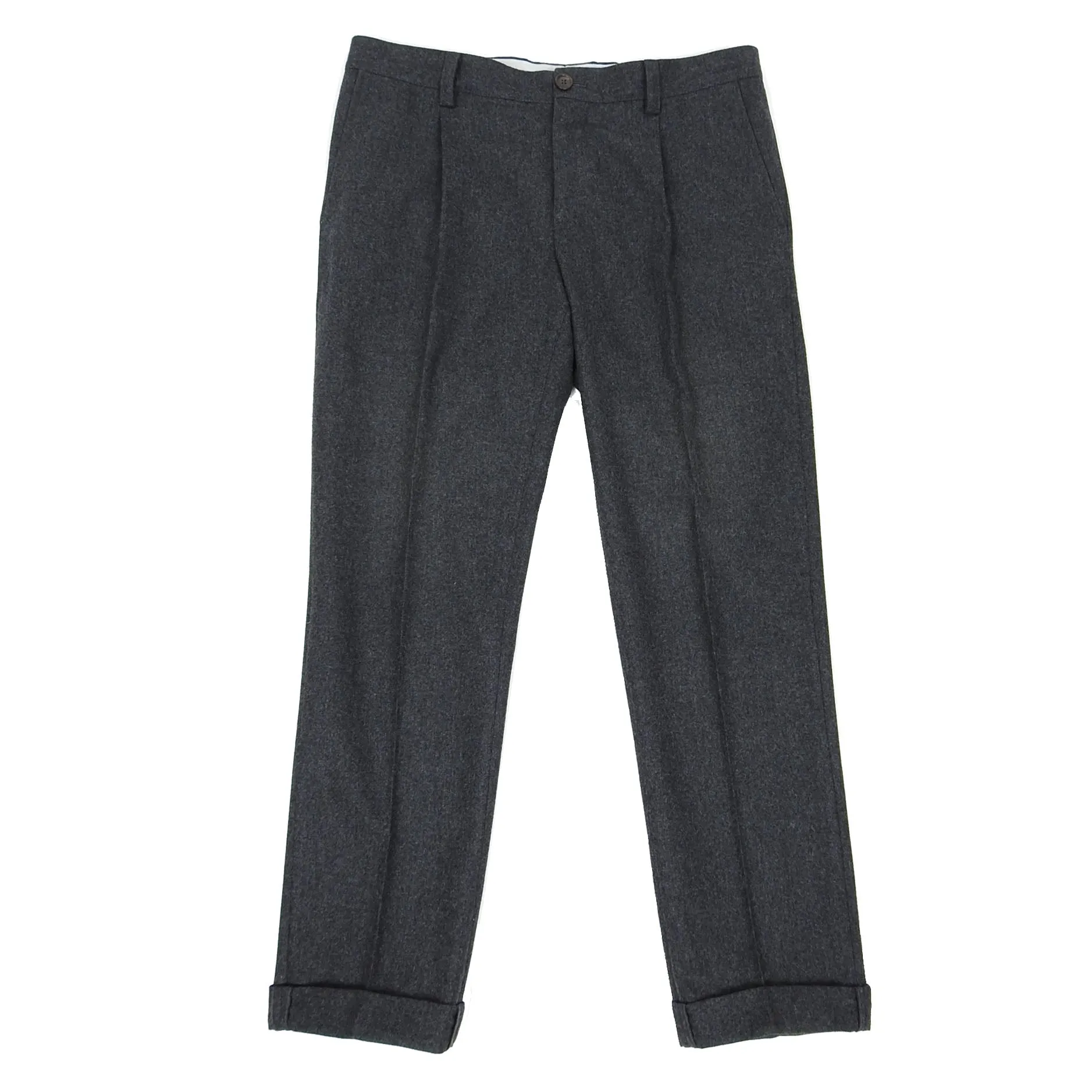 Brunello Cucinelli Grey Wool Pants Size 52