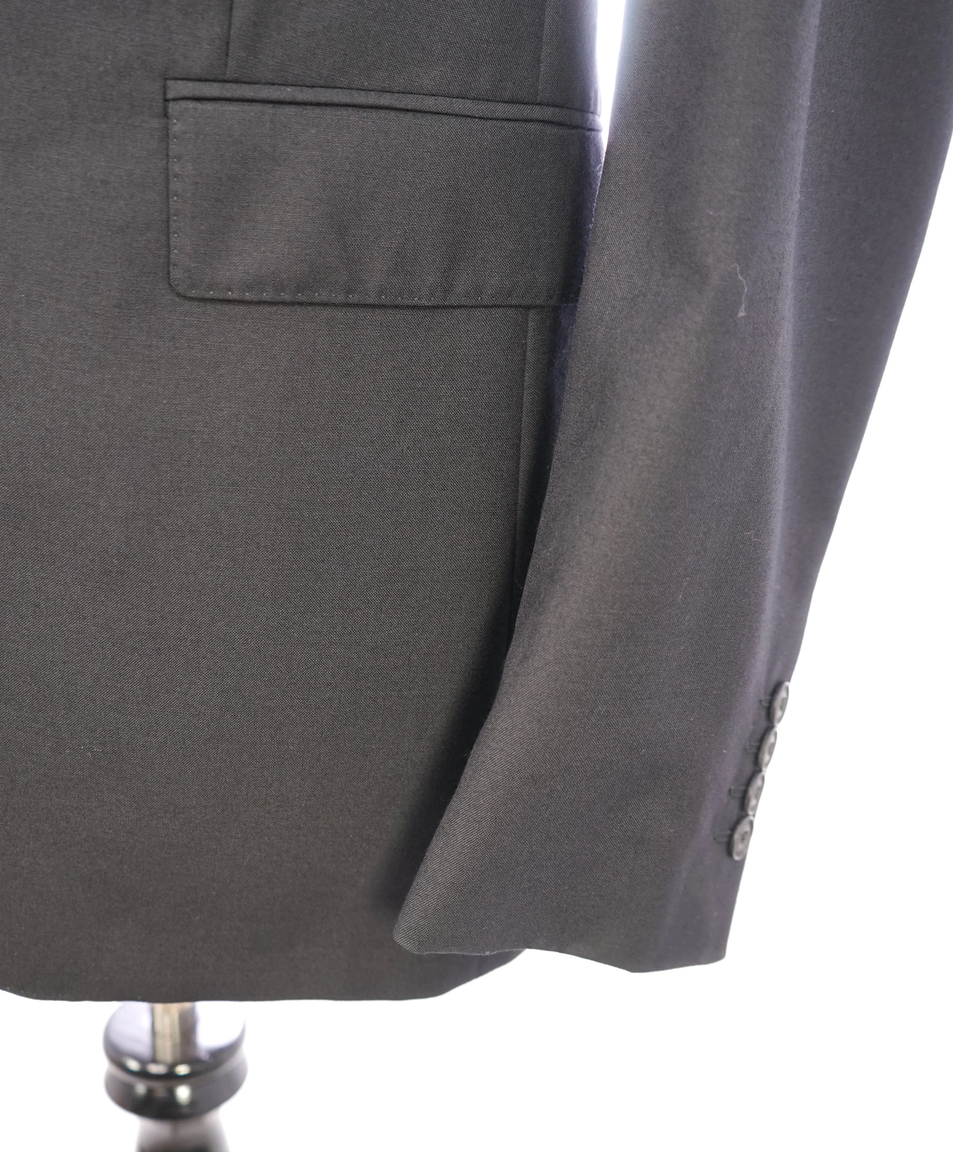 BURBERRY LONDON - Made In Italy Wool Black "STIRLING" LOGO Suit - 44R