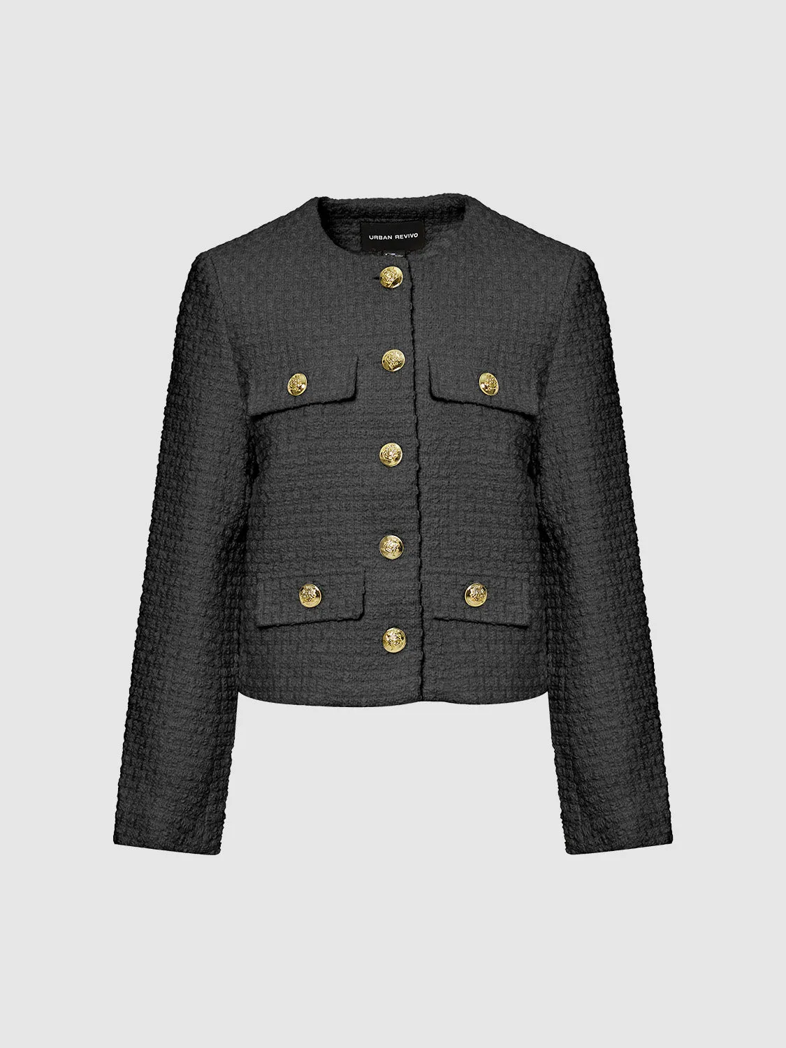 Button Up Tweed Jackets