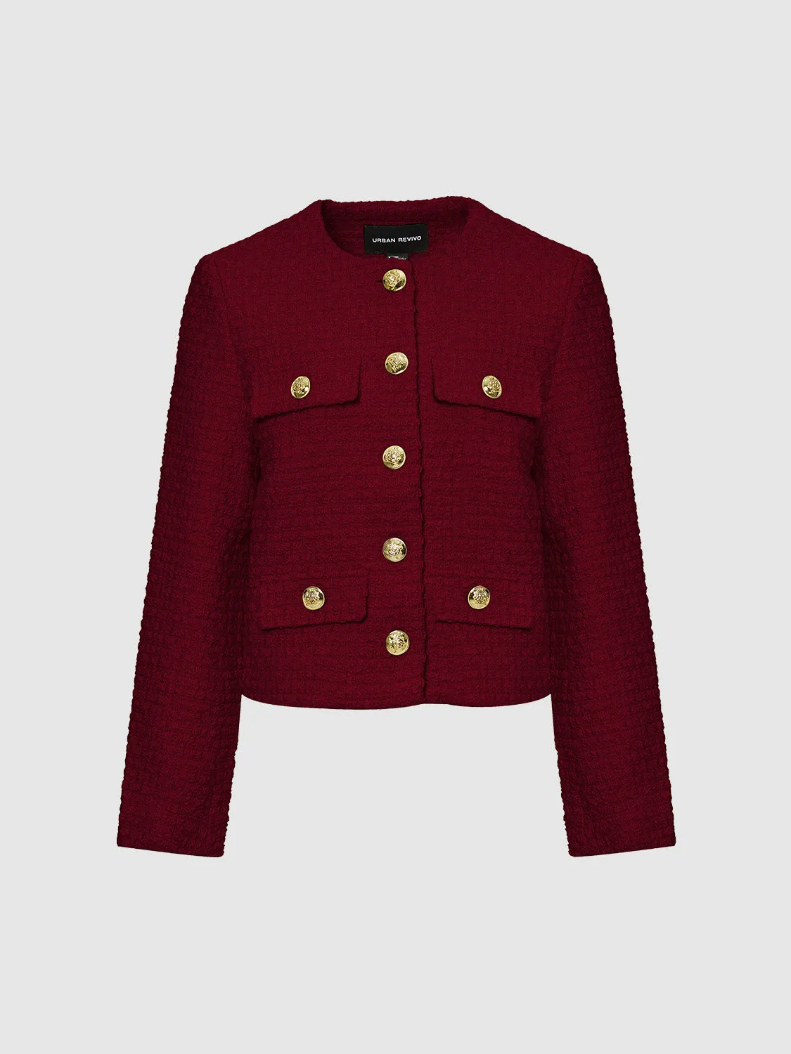 Button Up Tweed Jackets