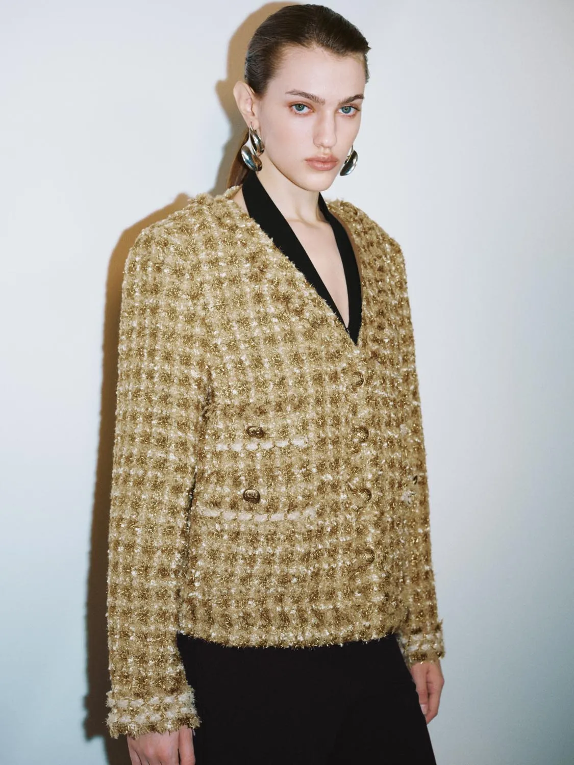 Button Up Tweed Jackets