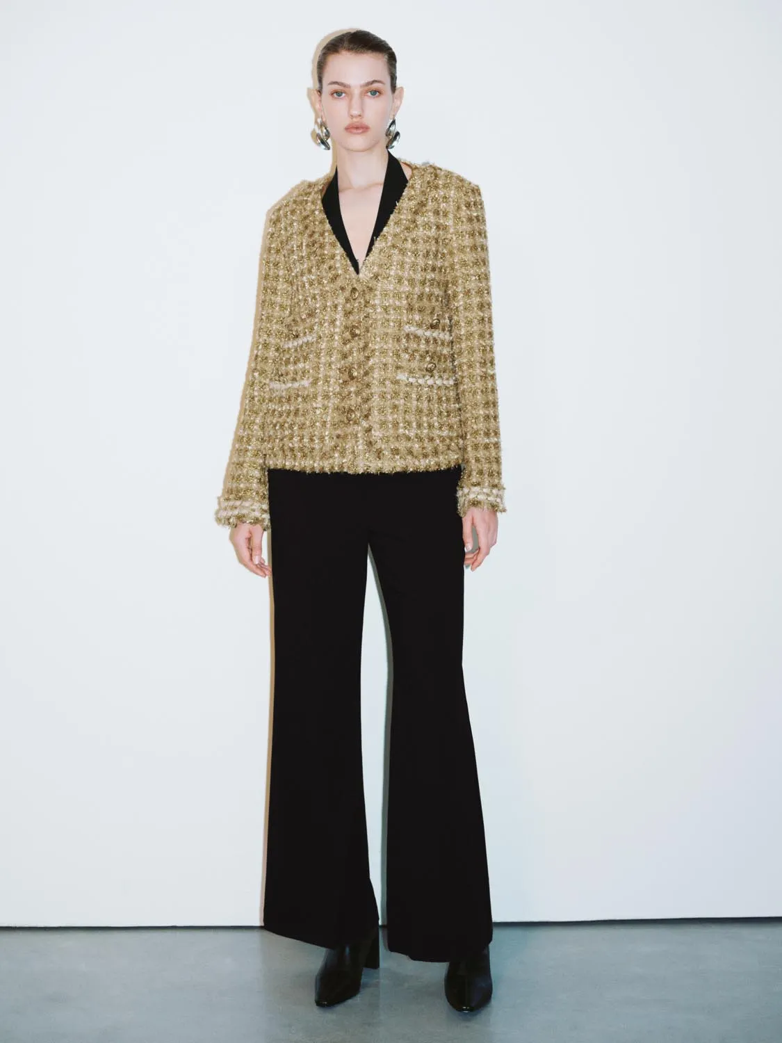 Button Up Tweed Jackets